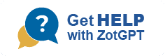 Click to Get Help with ZotGPT