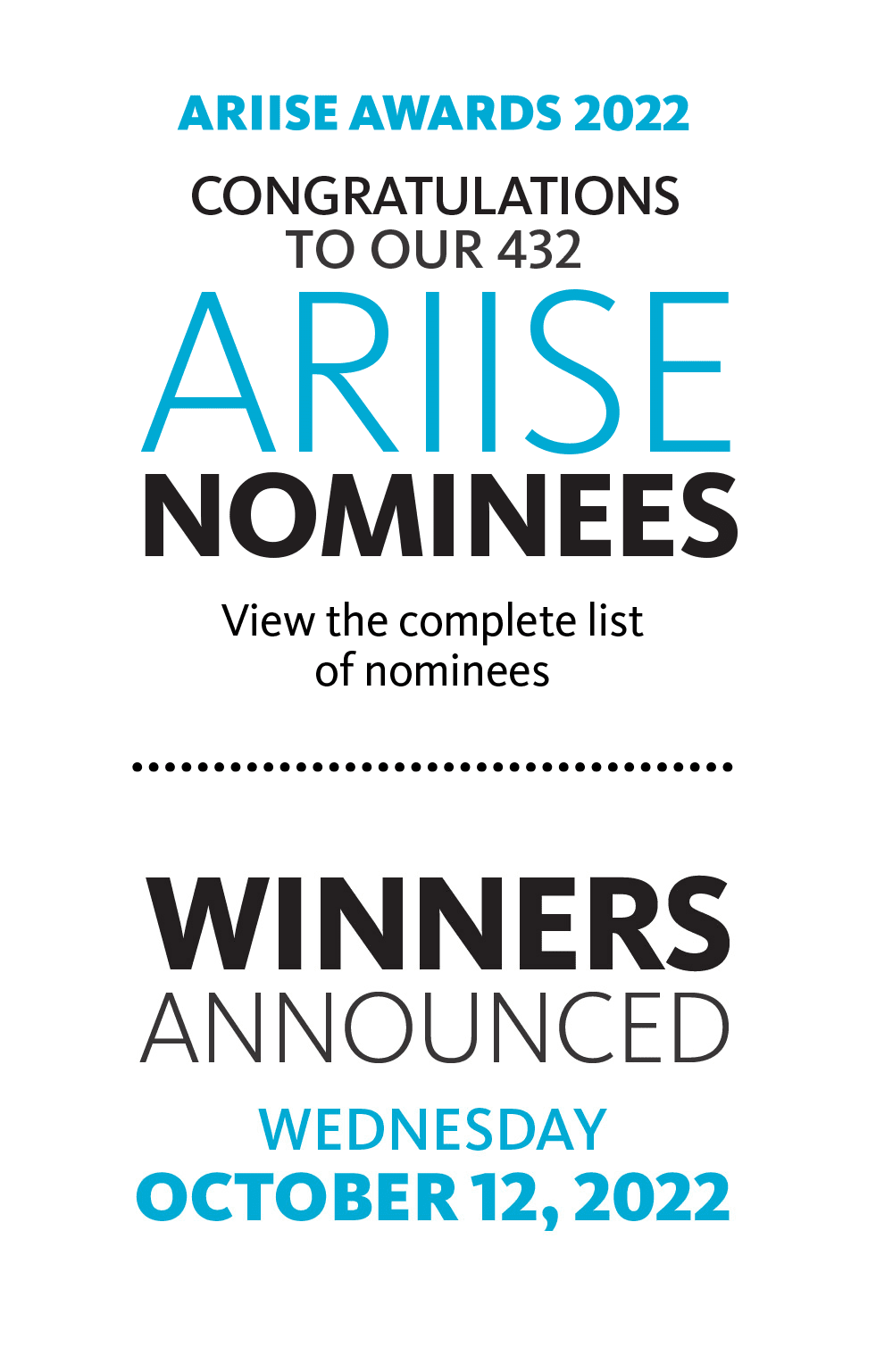 2022 Ariise Nominations