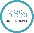 38% engaged