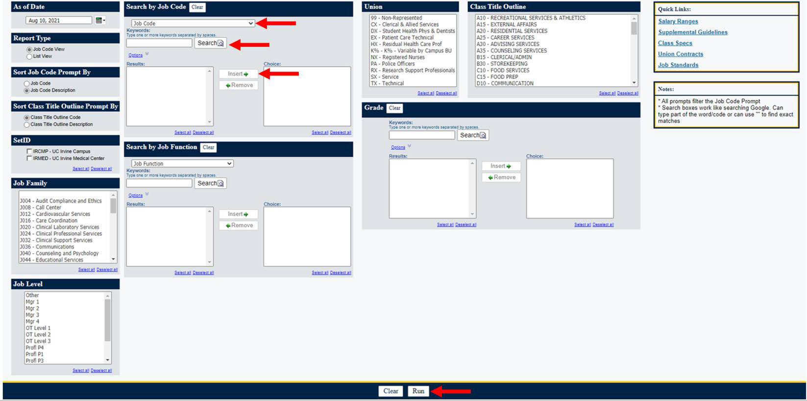 UCPath HR Title Pay Tool